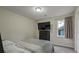 Bedroom with a full bed and built-in TV at 3590 Ashley Woods Dr, Powder Springs, GA 30127