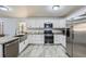 Modern kitchen with stainless steel appliances and granite countertops at 4809 Hemlock Sw Dr, Austell, GA 30106