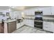 Modern kitchen featuring stainless steel appliances and granite countertops at 4809 Hemlock Sw Dr, Austell, GA 30106