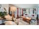 Living room featuring hardwood floors, sofa, and accent chairs at 4809 Hemlock Sw Dr, Austell, GA 30106