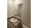 Simple bathroom with sink, toilet and mirror at 449 Broder Farms Dr, Stockbridge, GA 30281