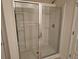 Clean shower with glass enclosure and tiled walls at 449 Broder Farms Dr, Stockbridge, GA 30281