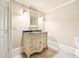 Basement bathroom with a vanity and tiled floors at 206 Woodridge Pkwy, Canton, GA 30115