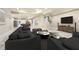 Finished basement with a TV, pool table, and comfortable seating at 206 Woodridge Pkwy, Canton, GA 30115
