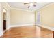Bright home office with hardwood floors at 206 Woodridge Pkwy, Canton, GA 30115