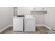 Functional laundry area with washer and dryer at 240 Dogwood Dr, Canton, GA 30114