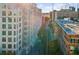 Aerial view of building and surrounding streets at 805 Peachtree St # 515, Atlanta, GA 30308