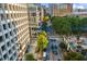 Aerial view of city showing building and street scene at 805 Peachtree St # 515, Atlanta, GA 30308