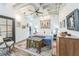 Spacious bedroom with hardwood floors and ceiling fan at 805 Peachtree St # 515, Atlanta, GA 30308