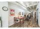 Bright dining area with wood floors and exposed ductwork at 805 Peachtree St # 515, Atlanta, GA 30308