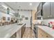 Modern kitchen with stainless steel appliances and white countertops at 805 Peachtree St # 515, Atlanta, GA 30308