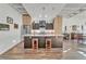 Modern kitchen with stainless steel appliances and island at 805 Peachtree St # 515, Atlanta, GA 30308