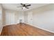 Hardwood floors, built-in shelving, and double closets in this bedroom at 148 Walker Nw Rd, Cartersville, GA 30121