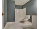 Simple bathroom featuring a shower/tub combo at 6269 Colonial Vw, Fairburn, GA 30213