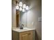 Updated bathroom with a vanity, mirror, and modern lighting at 93 Sterling Ridge Dr, Jonesboro, GA 30238