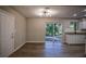Dining room with hardwood floors and access to the backyard at 93 Sterling Ridge Dr, Jonesboro, GA 30238