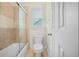 Simple bathroom with shower/tub combo and toilet at 3356 Renfro St, Marietta, GA 30066