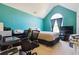 Bright bedroom with workspace and a large window at 4450 Millenium View Ct, Snellville, GA 30039