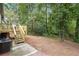 Large backyard with wooded area and wooden deck at 2082 Perkerson Sw Rd, Atlanta, GA 30310