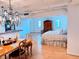 Spacious bedroom with hardwood floors and a metal bed frame at 32 Peachtree Nw St # 1704, Atlanta, GA 30303