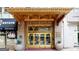 Grand building entrance with ornate gold detailing at 32 Peachtree Nw St # 1704, Atlanta, GA 30303