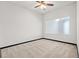 Bright bedroom with ceiling fan and neutral carpeting at 5300 Peachtree Rd # 3510, Chamblee, GA 30341