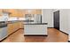 Modern kitchen with island and stainless steel appliances at 5300 Peachtree Rd # 3510, Chamblee, GA 30341