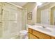 Bathroom with walk-in shower, toilet and sink at 103 Linton Dr # 1, Acworth, GA 30102