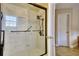 Bathroom with walk-in shower and glass enclosure at 103 Linton Dr # 1, Acworth, GA 30102