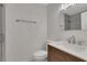 Modern bathroom with updated vanity and walk-in shower at 1412 Tuxworth Cir, Decatur, GA 30033