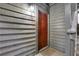 Exterior entryway with red door and address number at 1412 Tuxworth Cir, Decatur, GA 30033