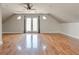 A spacious attic space with hardwood floors at 2812 Highway 16 E, Sharpsburg, GA 30277