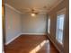 Bright dining room with hardwood floors and ceiling fan at 2119 Gorman Se Grv # 126, Atlanta, GA 30316