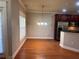 Dining area with hardwood floors and a view of the kitchen at 2119 Gorman Se Grv # 126, Atlanta, GA 30316