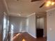 Spacious living room with hardwood floors and ceiling fan at 2119 Gorman Se Grv # 126, Atlanta, GA 30316
