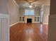 Spacious living room with hardwood floors, fireplace and built-in shelving at 2119 Gorman Se Grv # 126, Atlanta, GA 30316