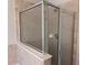 Shower stall with glass enclosure and beige tile at 2119 Gorman Se Grv # 126, Atlanta, GA 30316