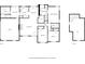 Two-story floor plan including two floors showing the layout, including bedrooms, kitchen, living areas, and a loft at 300 Huntington St, Covington, GA 30016