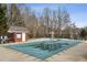 Community pool covered for the off-season, perfect for summer fun and relaxation in a quiet setting at 300 Huntington St, Covington, GA 30016