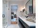 Modern bathroom with double vanity and walk-in shower at 3244 Stillhouse Rd, Atlanta, GA 30339