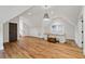 Spacious bonus room with hardwood floors, built-in desk, and large window at 3244 Stillhouse Rd, Atlanta, GA 30339