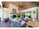 Spacious outdoor patio with seating area and fireplace at 3244 Stillhouse Rd, Atlanta, GA 30339