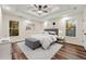 Main bedroom with hardwood floors and stylish decor at 2473 Baker Rd, Atlanta, GA 30318