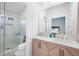 Bathroom with a double vanity and walk in shower at 6412 Wedgeview Dr, Tucker, GA 30084