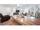 Spacious dining area featuring a large wooden table with bench seating at 6412 Wedgeview Dr, Tucker, GA 30084