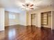 Bedroom with hardwood floors and walk-in closets at 5490 Powers Overlook Ct, Atlanta, GA 30327