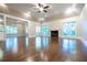 Bright living room with hardwood floors and fireplace at 5490 Powers Overlook Ct, Atlanta, GA 30327