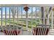 View from screened porch overlooking yard at 3935 Loganville Hwy, Loganville, GA 30052