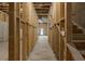Unfinished basement showing the wooden frame at 741 Cams Crk, Mcdonough, GA 30253