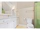 Bathroom with white vanity, marble countertop, and a toilet at 2188 Niles Pl, Atlanta, GA 30324